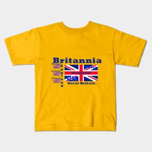 British font composition Kids T-Shirt